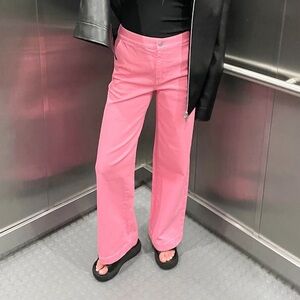 Pink jeans
